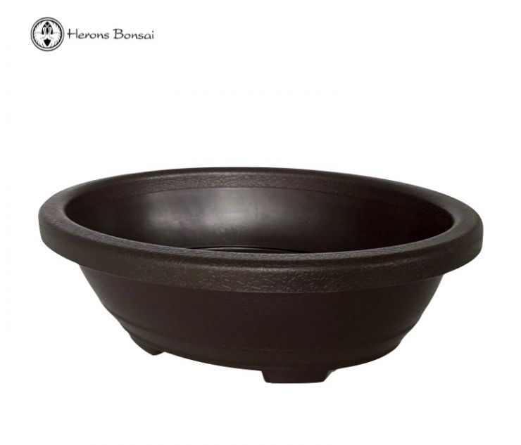Deep Oval Plastic Bonsai Pot 18.5cm