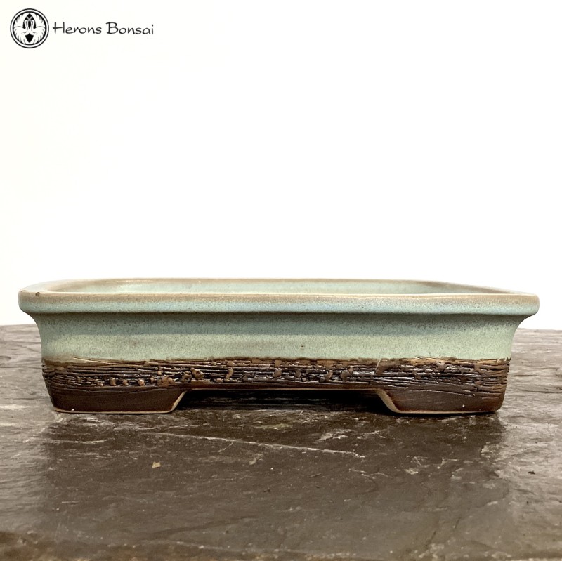 Ceramic Bonsai Pot (21.5cm) | Pale Blue