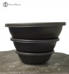 Set of 3 Oval Plastic Bonsai Pots 