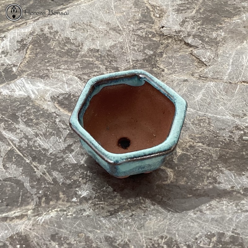 Mame (Miniature) Bonsai Pot (4.5cm) | Blue He