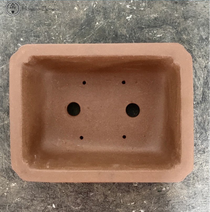 Unglazed Irregular Shaped Bonsai Pot (26cm)