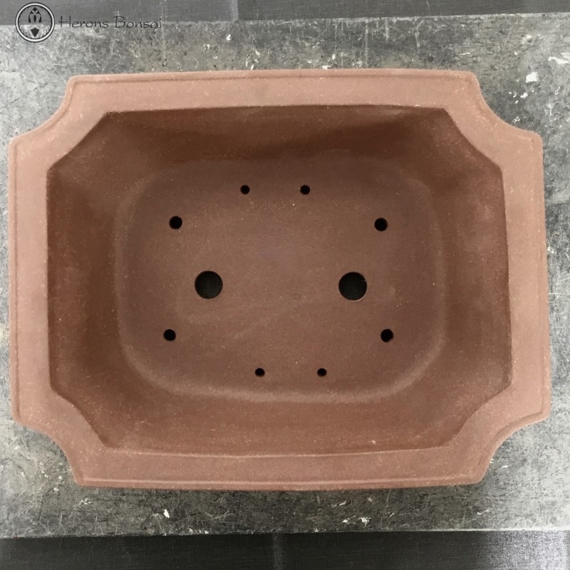 Unglazed Irregular Shaped Bonsai Pot (34cm)