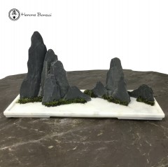Rock Reflection Pool with Marble Base