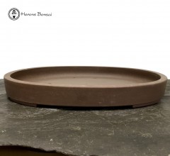 Unglazed Oval Ceramic Bonsai Pot (43.5cm) | Shallow