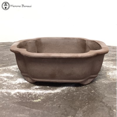 Unglazed Irregular Ceramic Bonsai Pot (25.5cm)