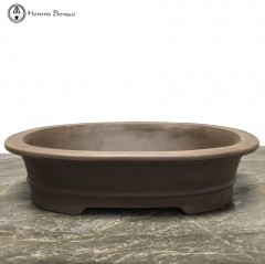 Unglazed Oval Bonsai Pot (31cm)