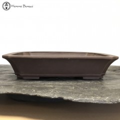 Unglazed Rectangle Bonsai Pot (36.5cm)
