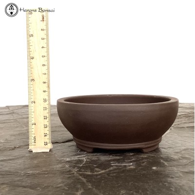 Unglazed Round Bonsai Pot (14cm)