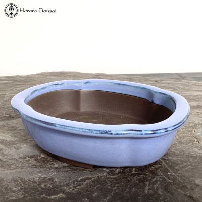 Blue Irregular Bonsai Pot (20cm)